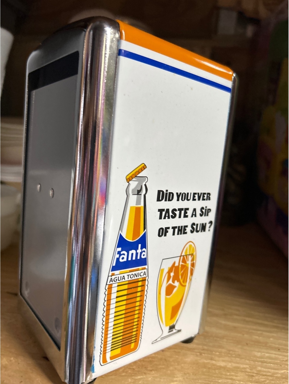 Vintage Fanta Agua Tonica Napkin Holder by The Coca-Cola Company